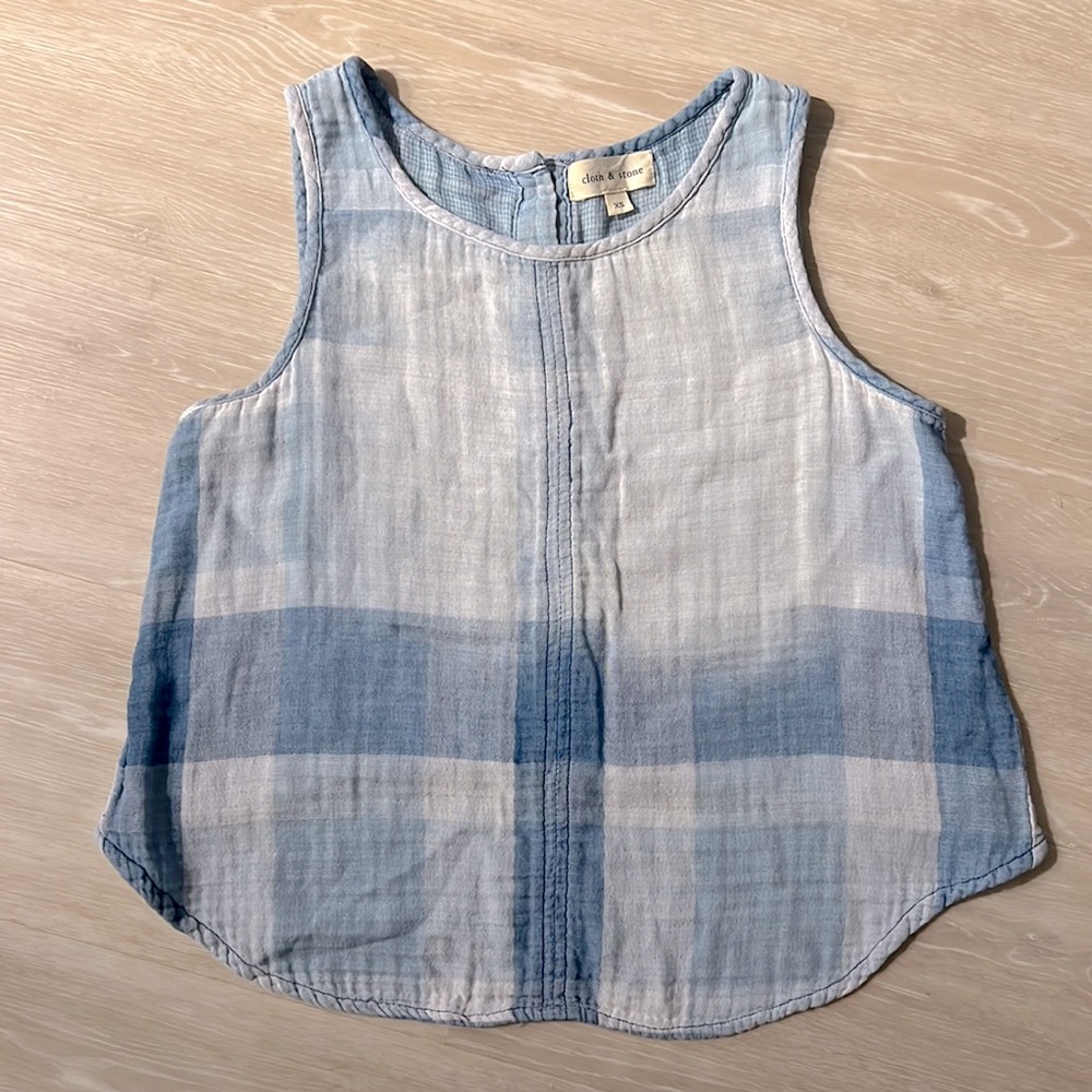 Cloth & Stone Plaid Top